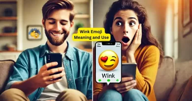 sending a wink emoji and flirting with girlfriend