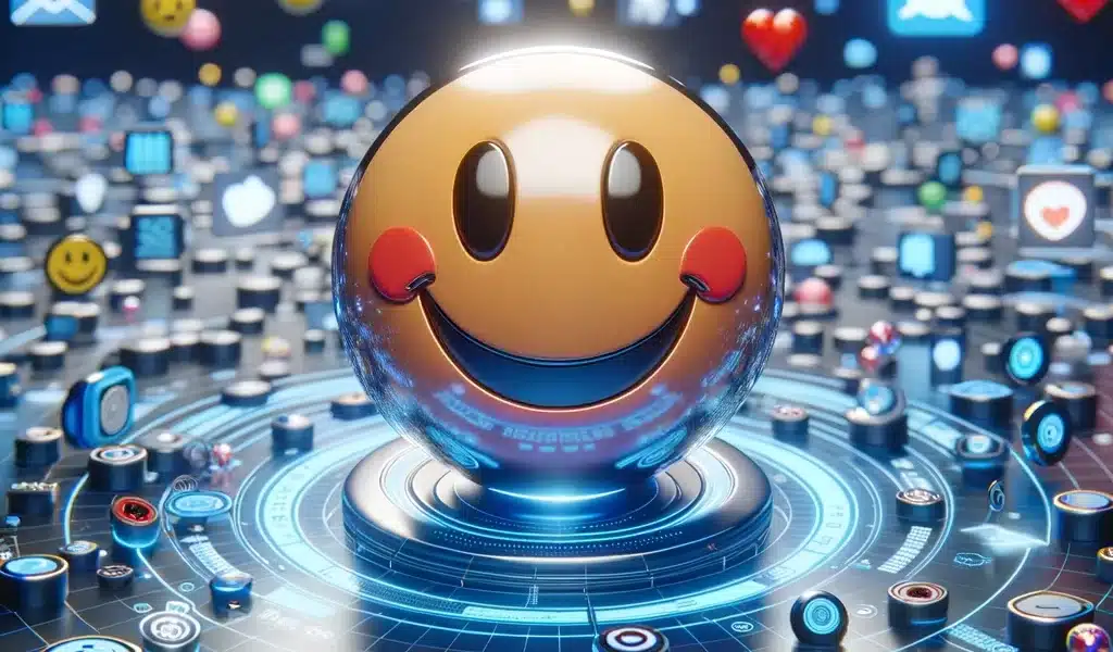 smiley face emoji spotlight
