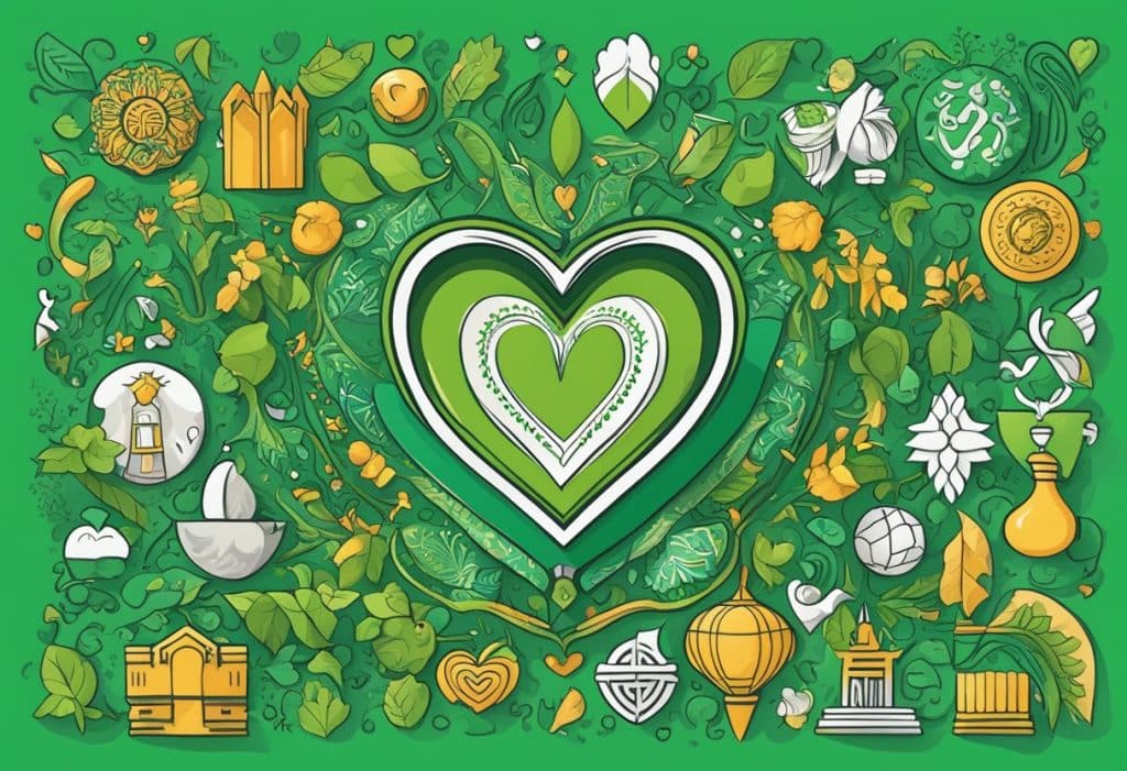 cultural interpretation of the green heart emoji