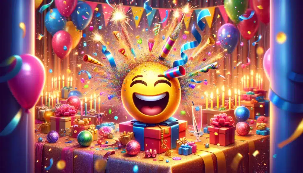 birthday emoji celebration