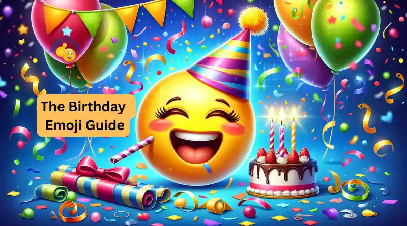 birthday party emoji celebration