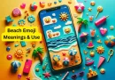 the fun world of the beach emoji
