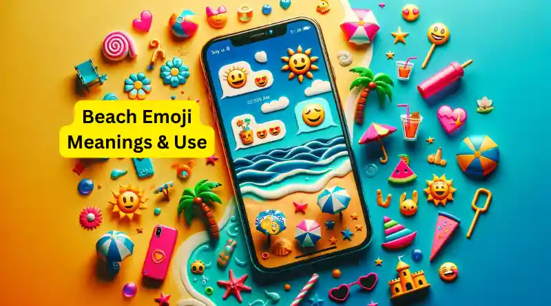 the fun world of the beach emoji