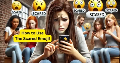 the scared emoji meaning and use