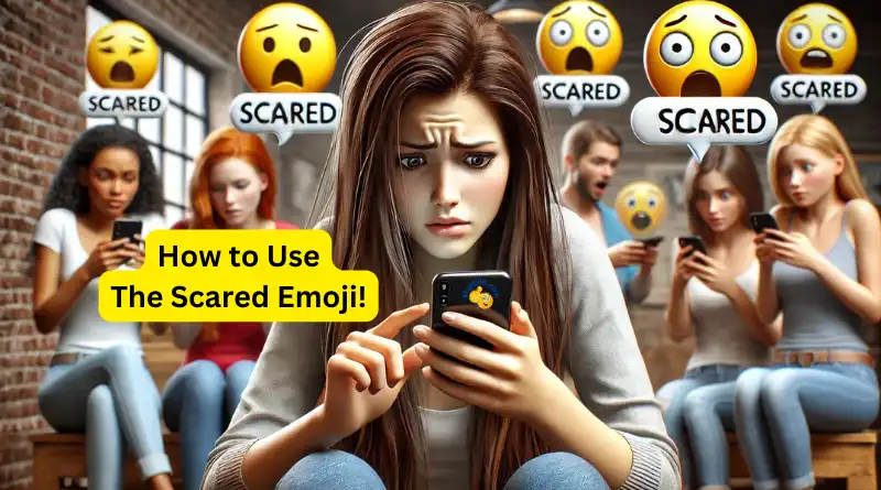 the scared emoji meaning and use