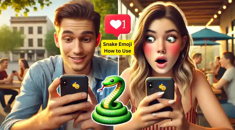 Snake Emoji Guide. Boy flirting with girl