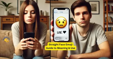 Straight Face Emoji meaning and use