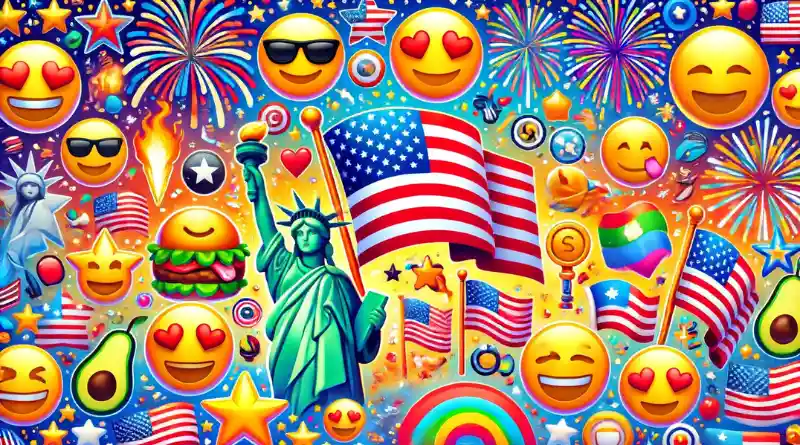 emoji du drapeau des usa combos