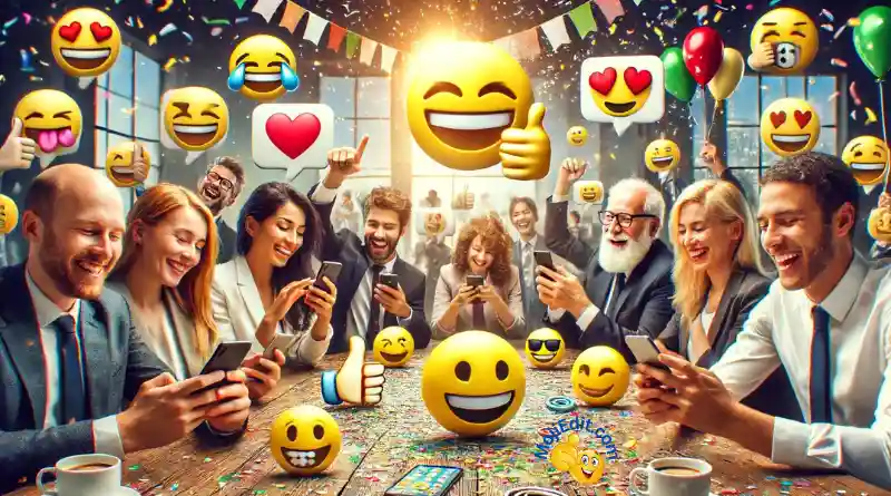 mensajes de texto con emojis en el día mundial del emoji