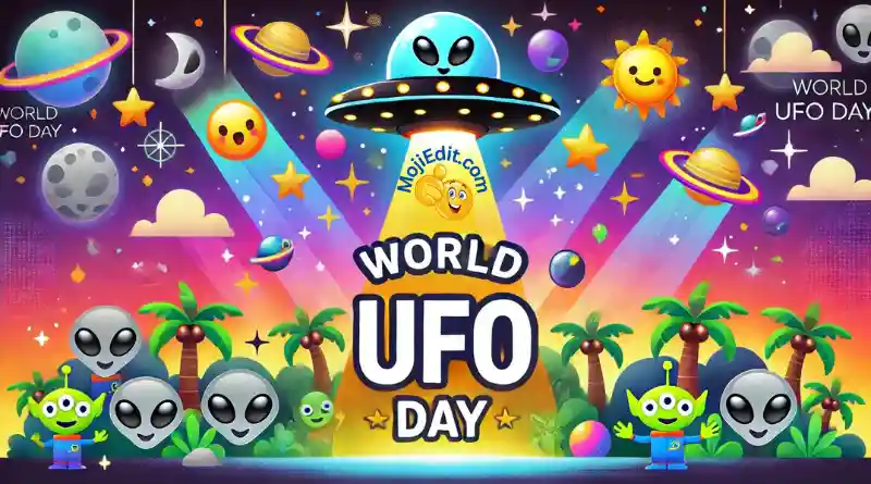 celebrating world ufo day with emojis