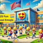 emoji kids outside school
