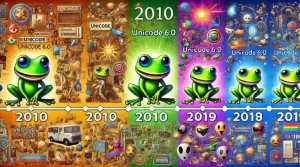 the frog emoji history