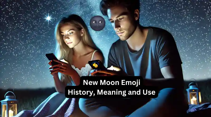 o emoji de lua nova