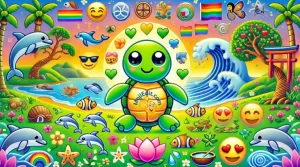 emoji friends of the turtle emoji