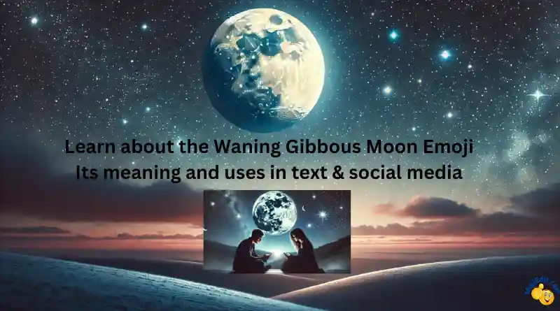 das abnehmende Gibbous-Emoji