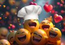 Emoji de beijo dos chefs