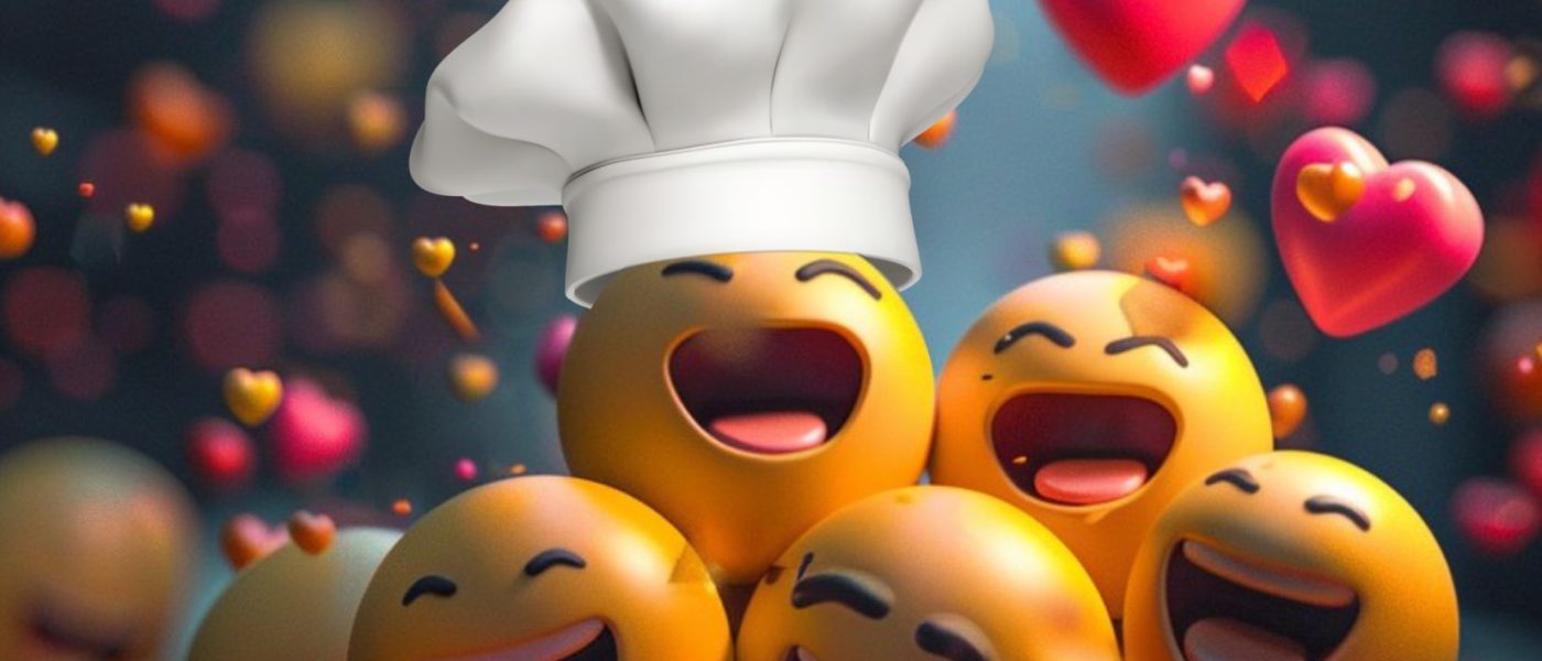 Emoji de beijo dos chefs