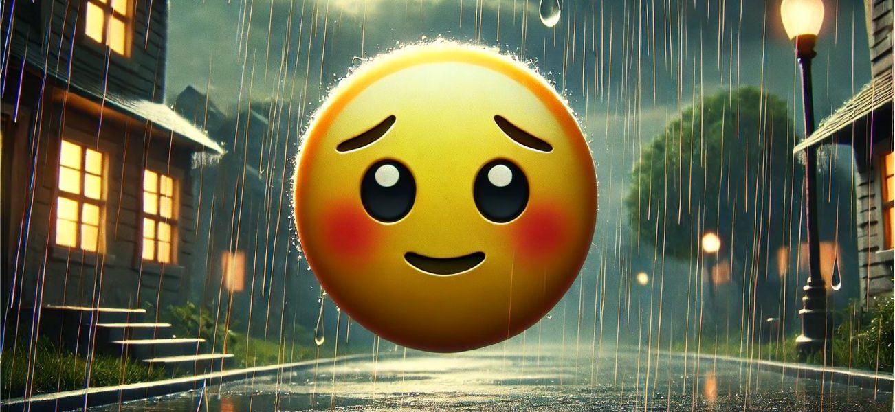 Emoji tímido significado