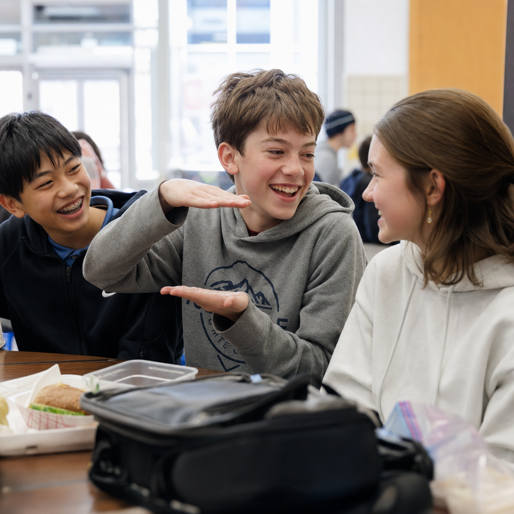 Kids laughing about six seven